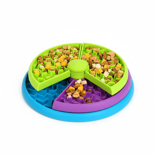 Dog Slow Feeder Bowl – 3-Layer Puzzle Anti-Choking Non-Slip Feeding Bowl