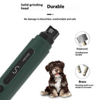 Quiet Electric Dog & Cat Nail Grinder – Rechargeable 5-Speed Pet Nail Trimmer
