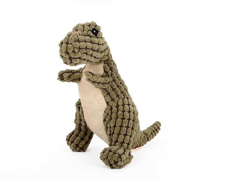 Dinosaur Dog Toy – Interactive Chew Toy for Large & Small Dogs with Squeaker