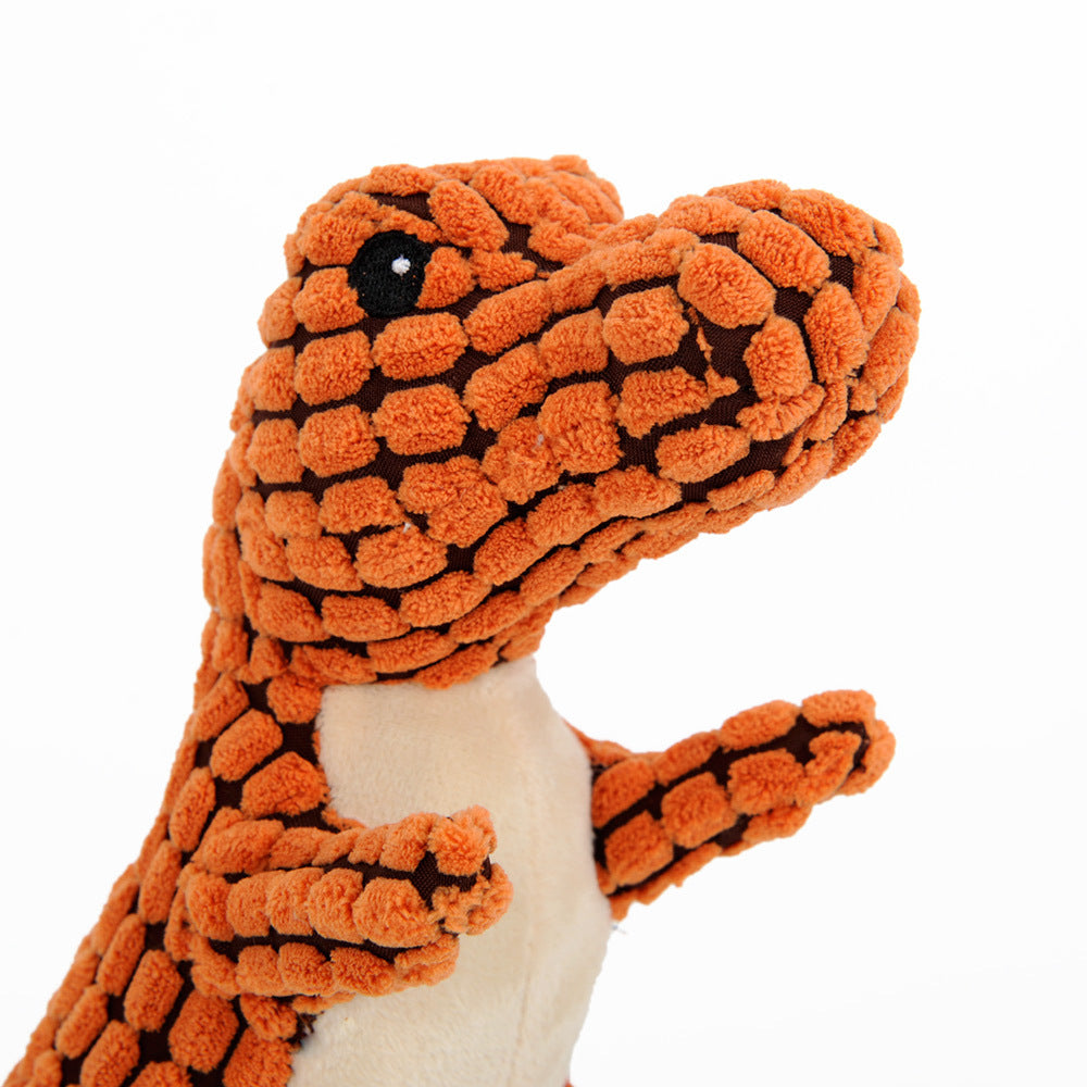 Dinosaur Dog Toy – Interactive Chew Toy for Large & Small Dogs with Squeaker
