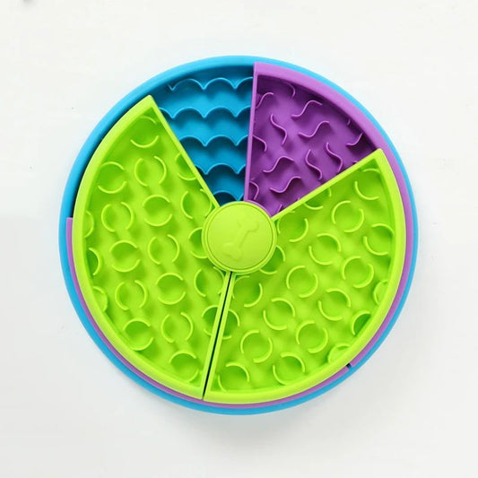 Dog Slow Feeder Bowl – 3-Layer Puzzle Anti-Choking Non-Slip Feeding Bowl