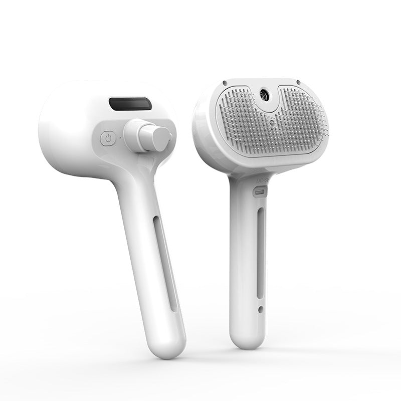 Self-Cleaning Pet Grooming Comb – Dematting Hair Remover Brush with Built-in Mist