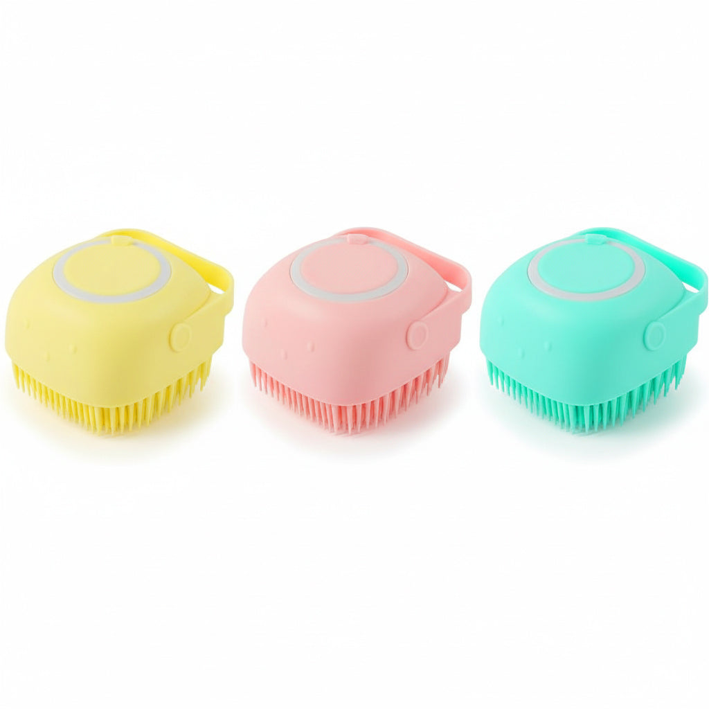 Silicone Dog Bath Massage – Easy Shampoo Pour & Pet Grooming Tool