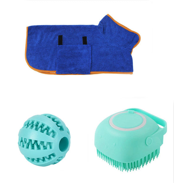 Silicone Dog Bath Massage – Easy Shampoo Pour & Pet Grooming Tool