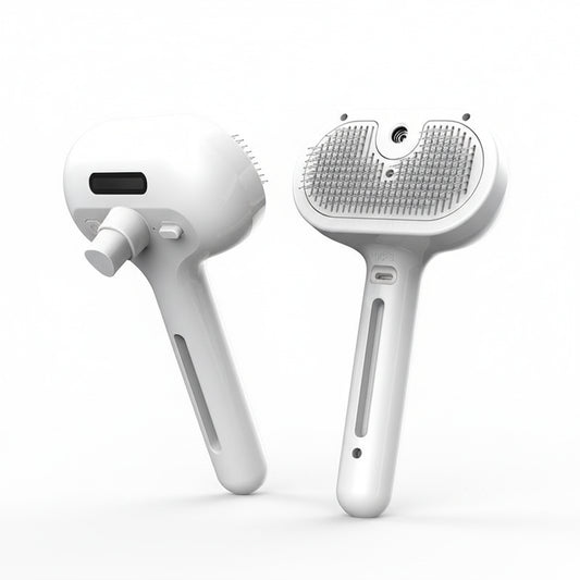 Self-Cleaning Pet Grooming Comb – Dematting Hair Remover Brush with Built-in Mist